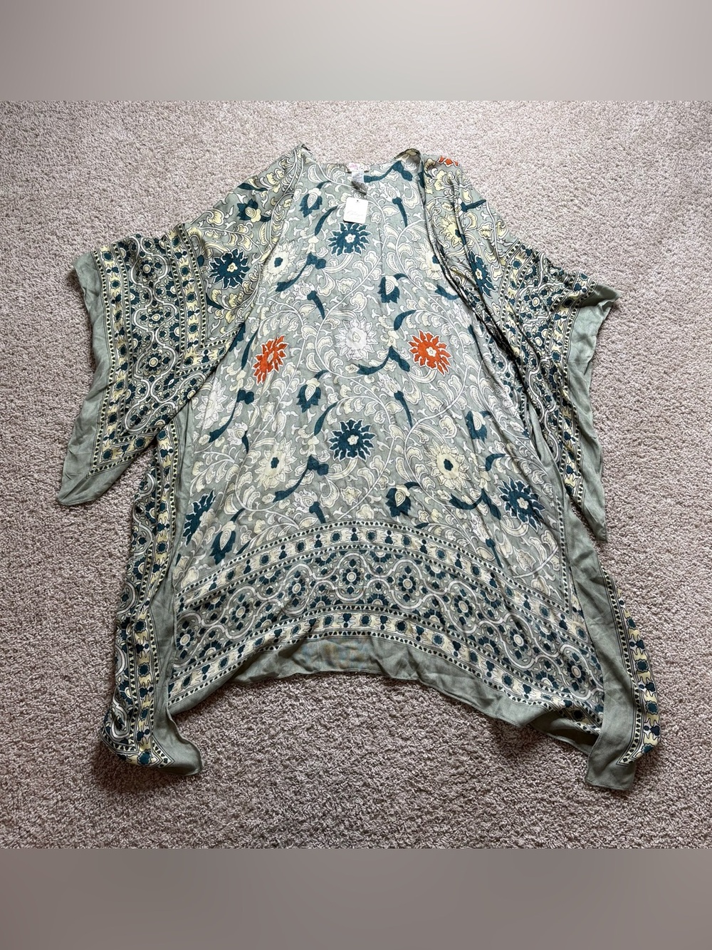 Free People Magic Dance Border Print Kimono